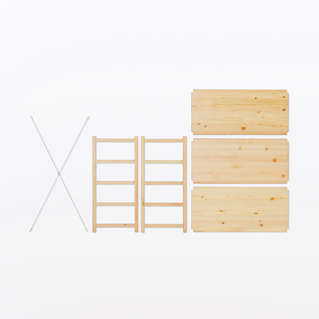 Pine Shelving Unit ‐ Width 86 cm - 3 Tier | MUJI