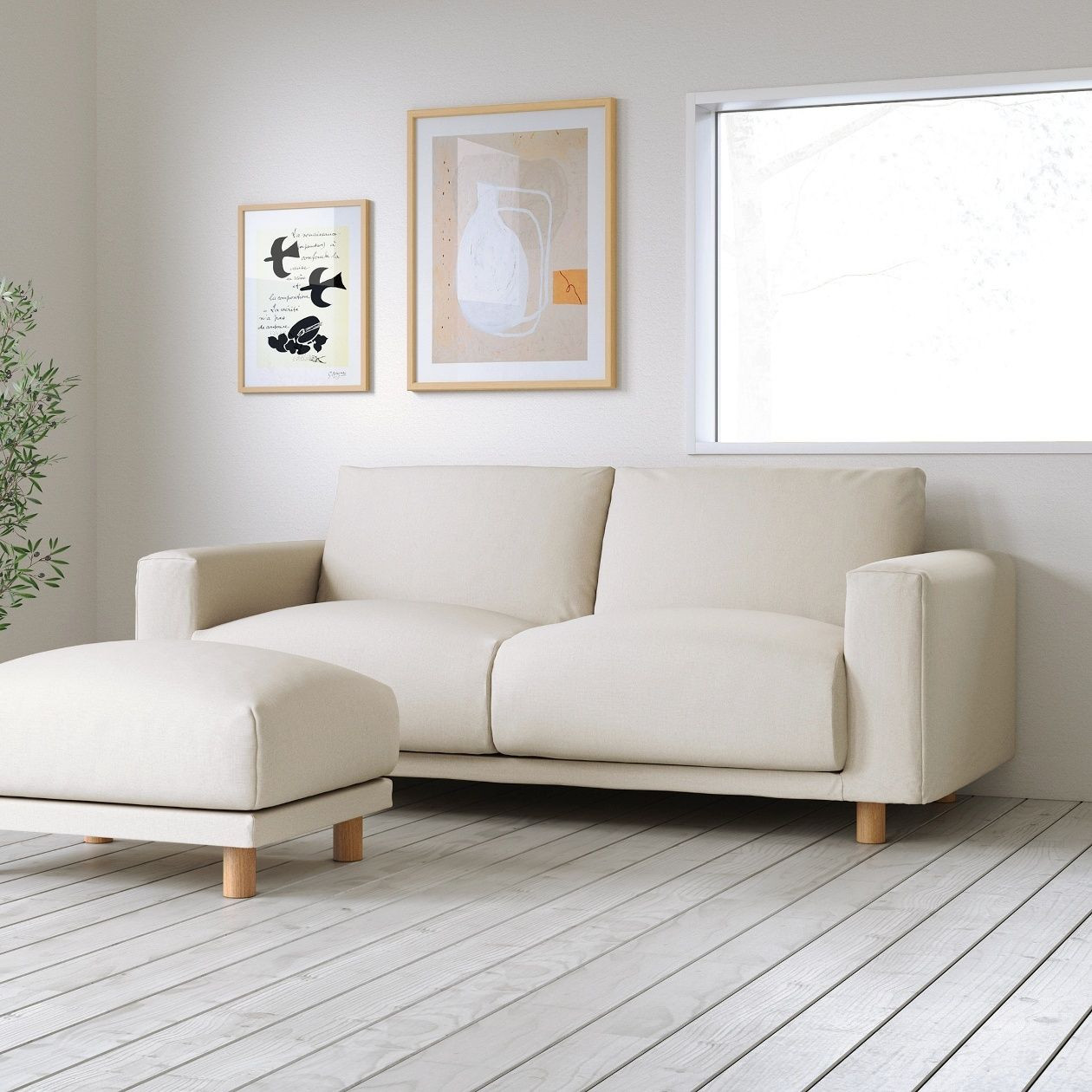 Wooden Legs Set 10cm Natural (M8) | MUJI