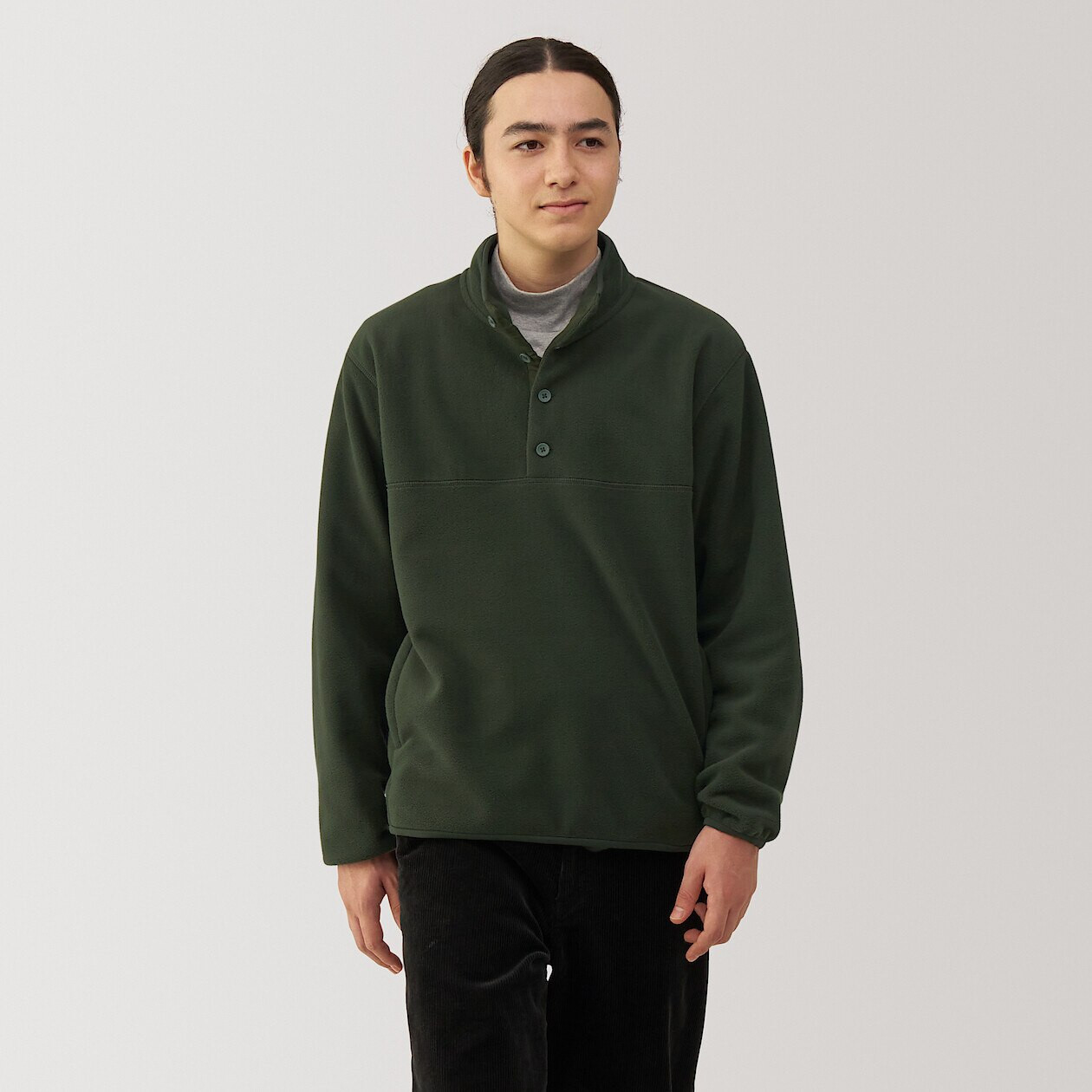 Men's Recycled Boa Fleece Pullover | MUJI