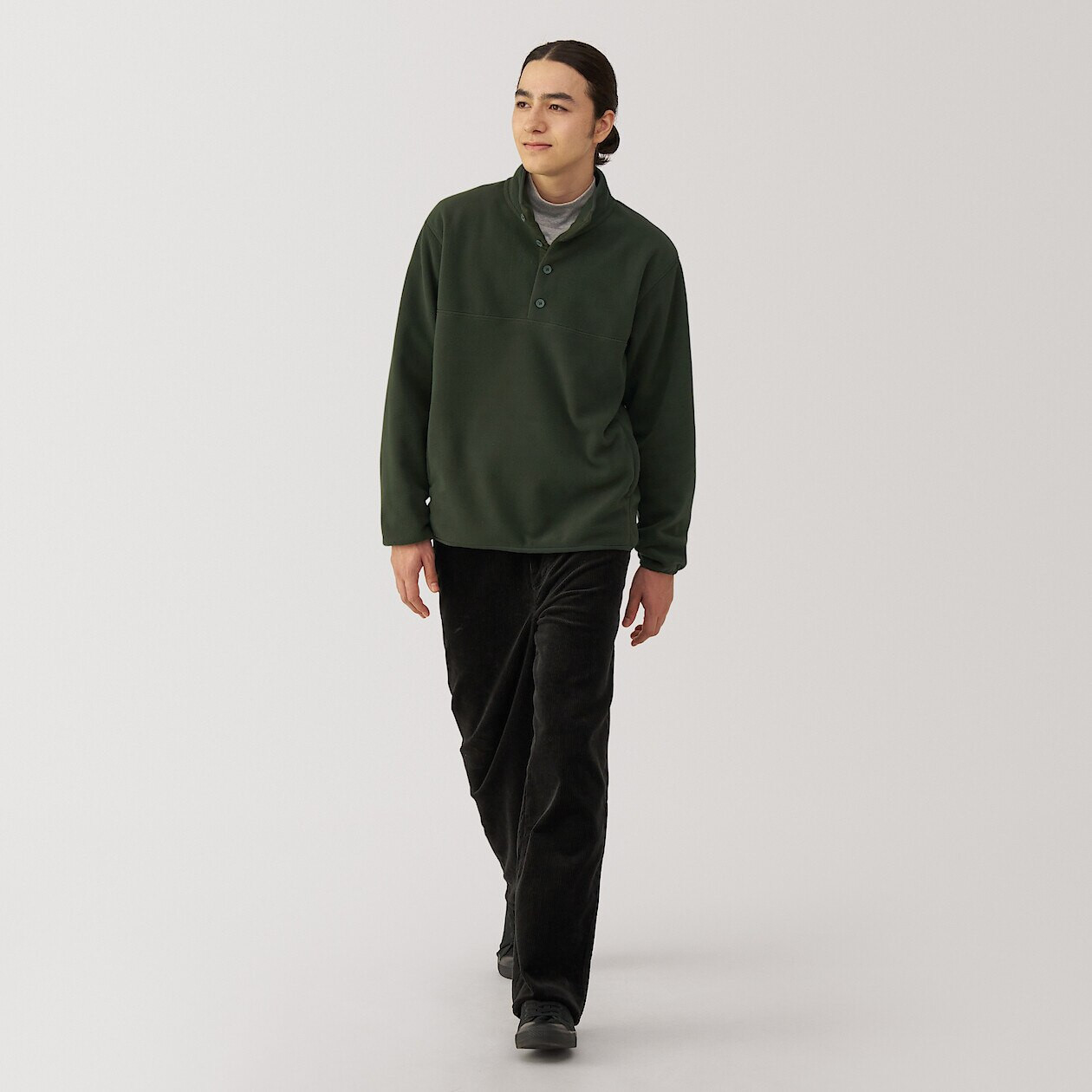 Men's Recycled Boa Fleece Pullover | MUJI