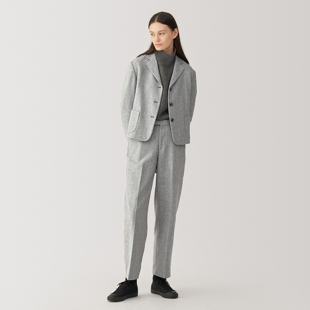 Herlipto Wool-Blend Cropped Tweed Blazer 【公式通販】