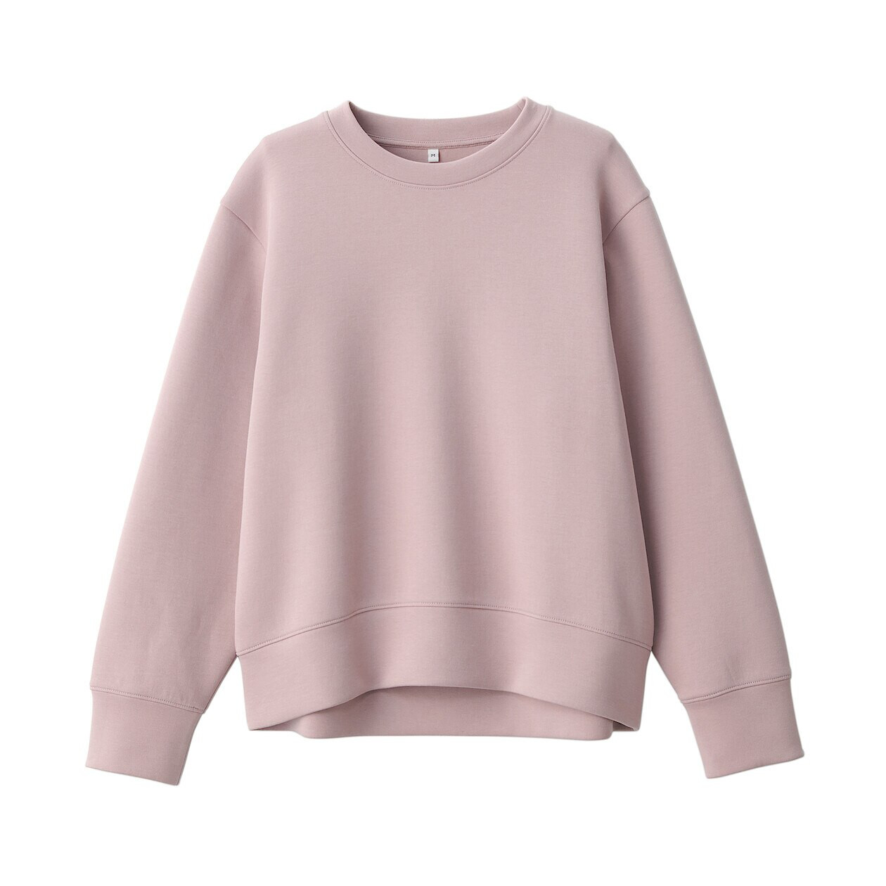 Women's Double‐Layer Crew Neck Sweatshirt Smoky Pink MUJI