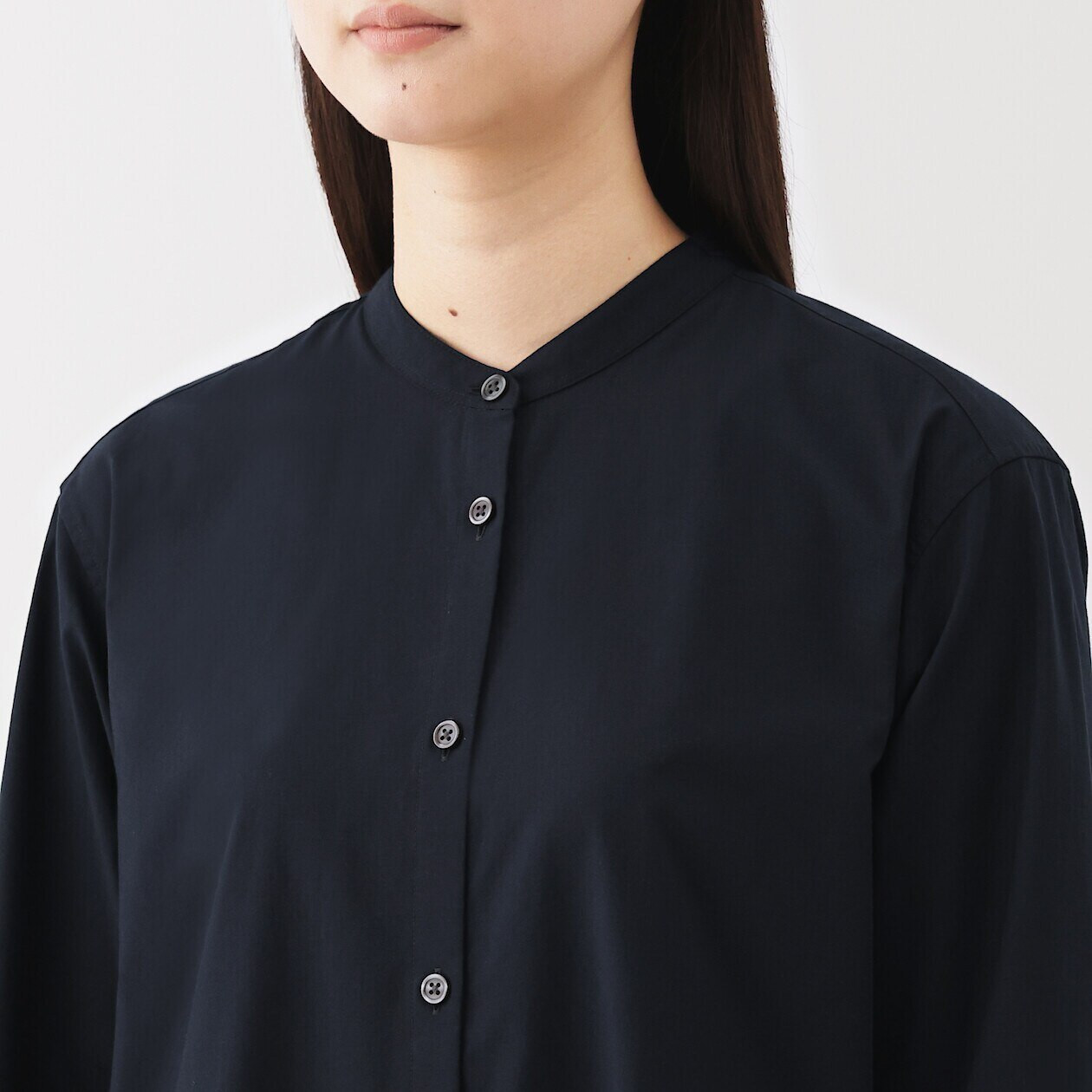WIRROW Washi cotton stand collar shirt 【公式通販】