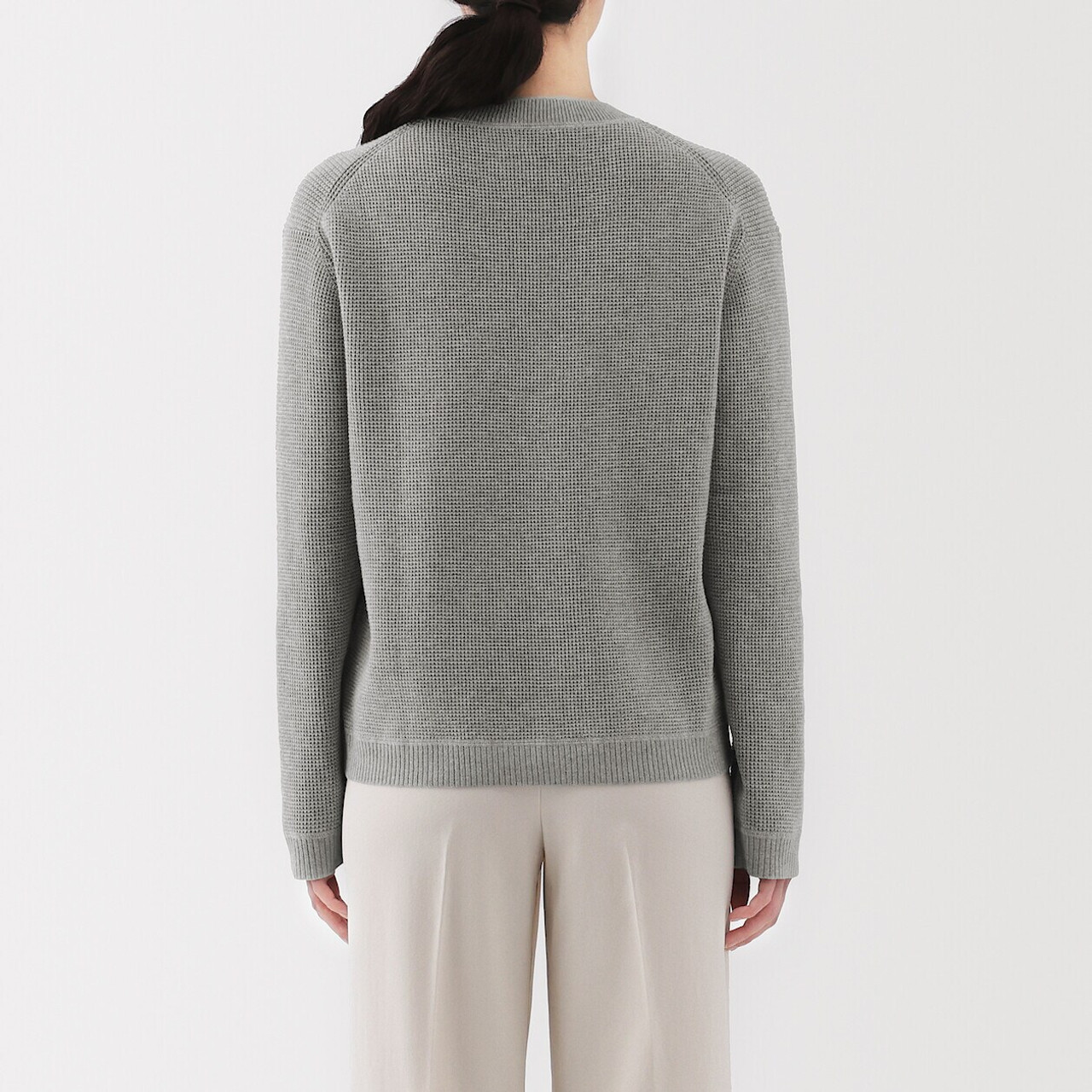 Women's Medium Knit Crew Neck Jumper | MUJI