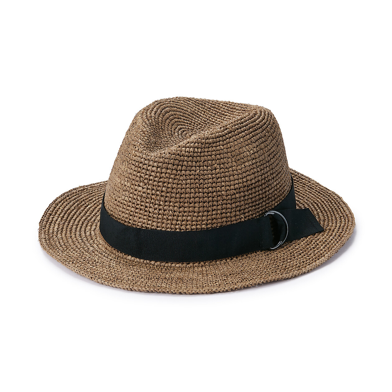 Unisex Raffia Foldable Fedora Hat | MUJI