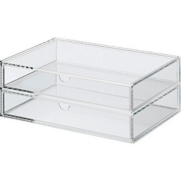 Stackable Acrylic 2 Drawer Box ‐ L