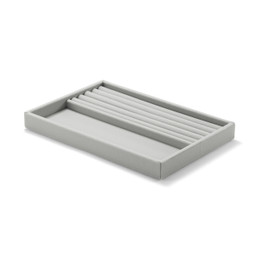 Velour Jewellery Tray Insert Large ‐ Half Ring