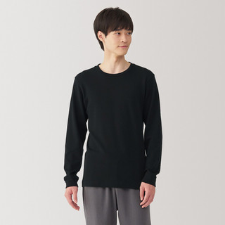 Men's Cotton and Wool Crew Neck Long Sleeve T‐shirt