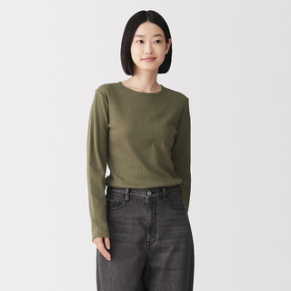 Women's Warm Thick Cotton Jacquard Long Sleeve T-shirt