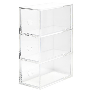 Acrylic 3 Drawer Unit