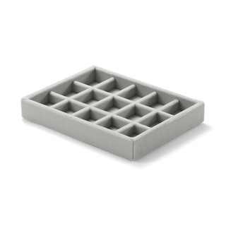 Velour Insert for Stackable Acrylic 2 Drawer Box ‐ Grid