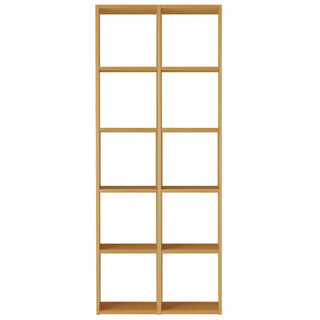 Oak Cube Shelving Unit ‐ 5 x 2
