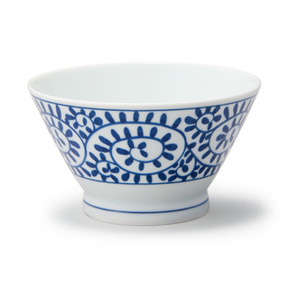 Hasami Ware Porcelain Rice Bowl‐ Leaves