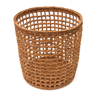 Rattan Open Weave Round Basket L