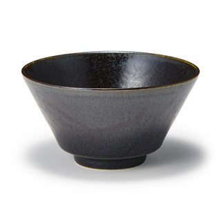 Mino Ware Rice Bowl ‐ Black Glaze