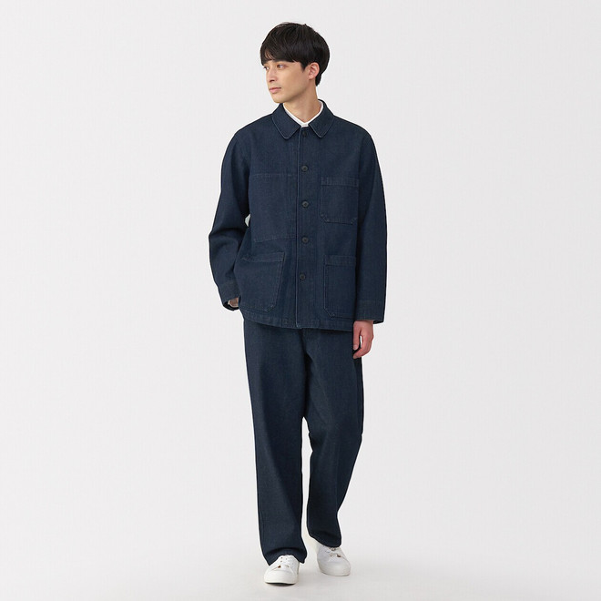 Men's Kapok Blend Denim Chore Jacket.