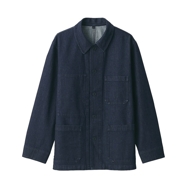 Men's Kapok Blend Denim Chore Jacket.