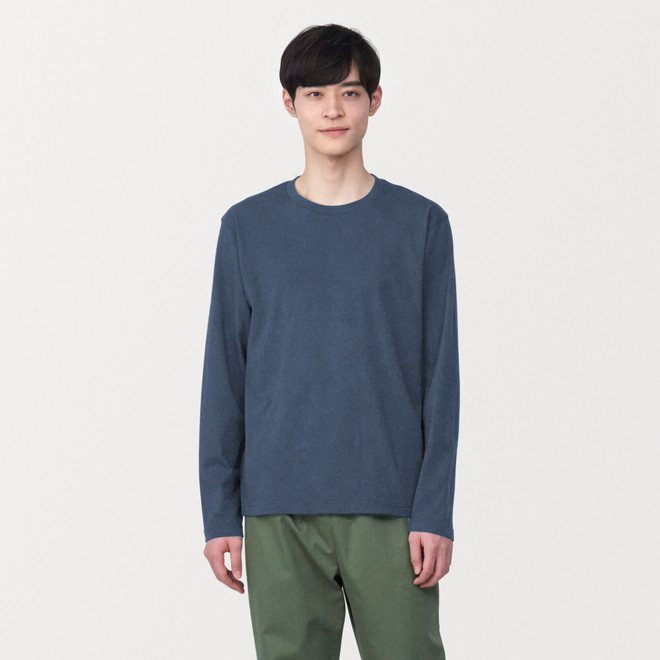 Men's Washed Jersey Long Sleeve T‐shirt