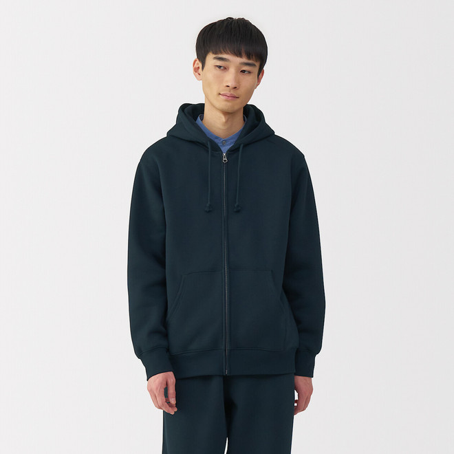 Men`s Cotton Blend Zip Through Hoodie