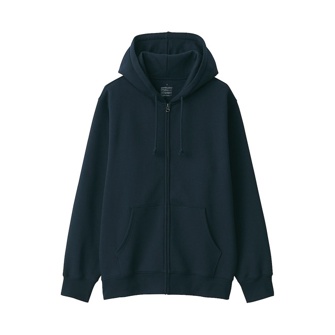 Men`s Cotton Blend Zip Through Hoodie