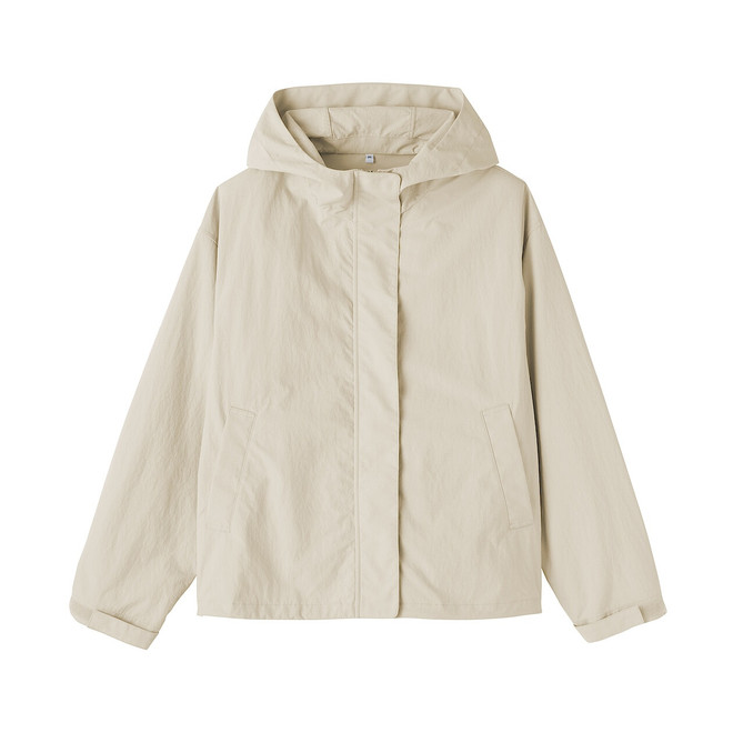 Women's Water‐Repellent Packable Hooded Jacket