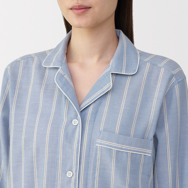 Saxe Blue Stripes