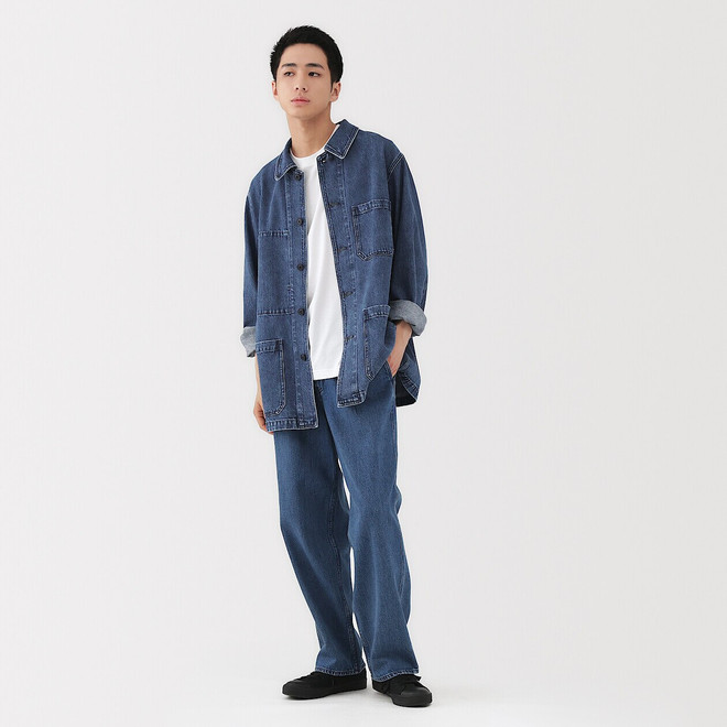 Men's Kapok Blend Denim Chore Jacket