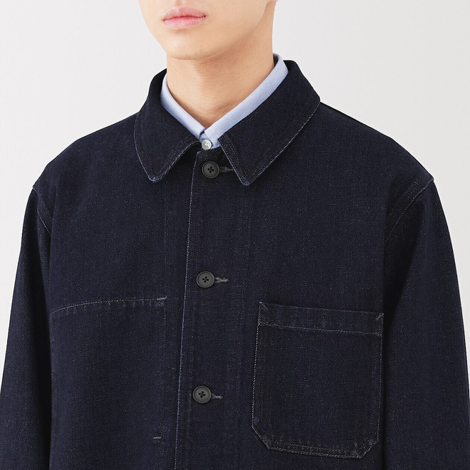 Men's Kapok Blend Denim Chore Jacket