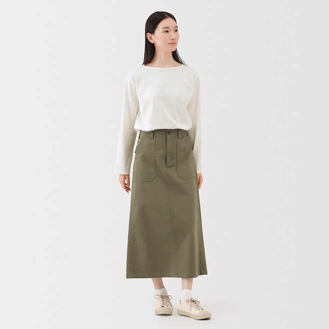 Women's Thick Cotton Boat Neck Long Sleeve T‐shirt