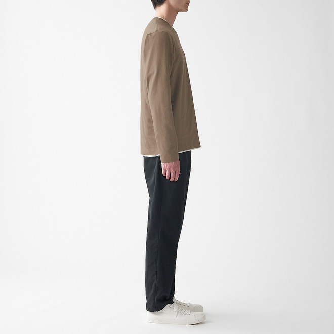 Men's Washed Jersey Long Sleeve T‐shirt. 15723