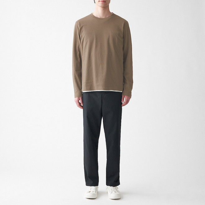 Men's Washed Jersey Long Sleeve T‐shirt. 15723