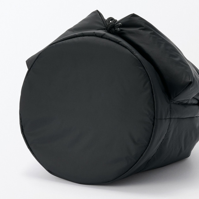 Recycled Nylon Water‐Repellent Padded Bucket Bag