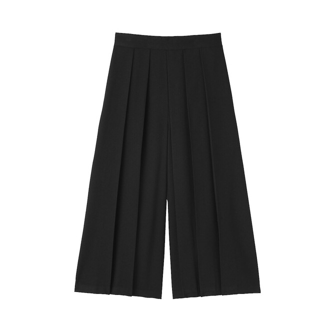 Unisex Brushed Wool Blend Hakama Trousers