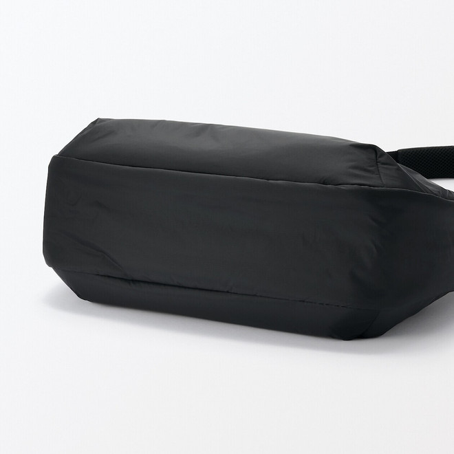 Recycled Nylon Water‐Repellent Padded 2‐Way Shoulder Bag