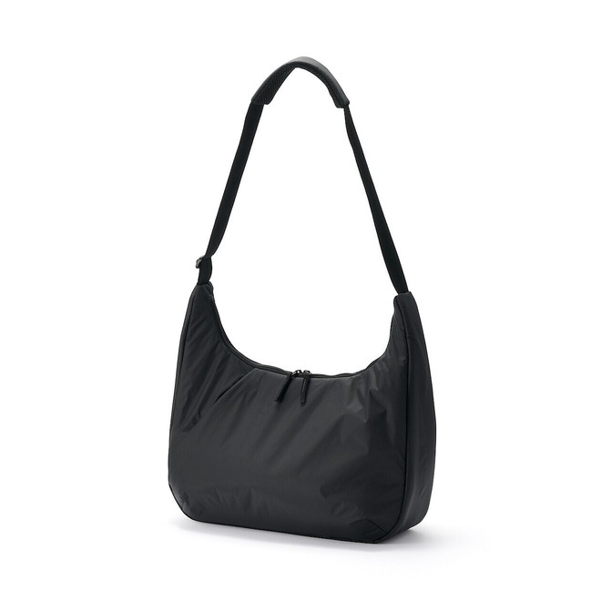Recycled Nylon Water‐Repellent Padded 2‐Way Shoulder Bag