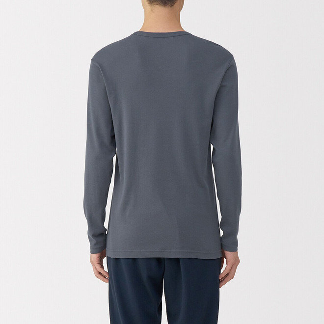 Men's Warm Cotton Crew Neck Long Sleeve T‐shirt