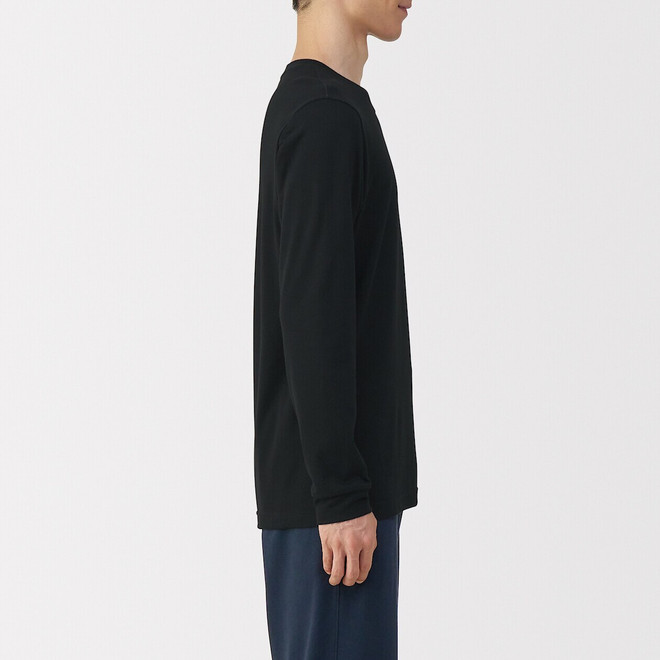 Men's Warm Thick Cotton Crew Neck Long Sleeve T‐shirt