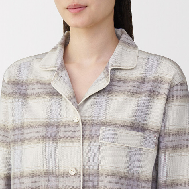 Women's Side Seamless Flannel Pyjamas