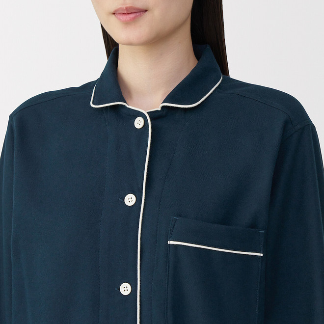 Women's Side Seamless Flannel Pyjamas