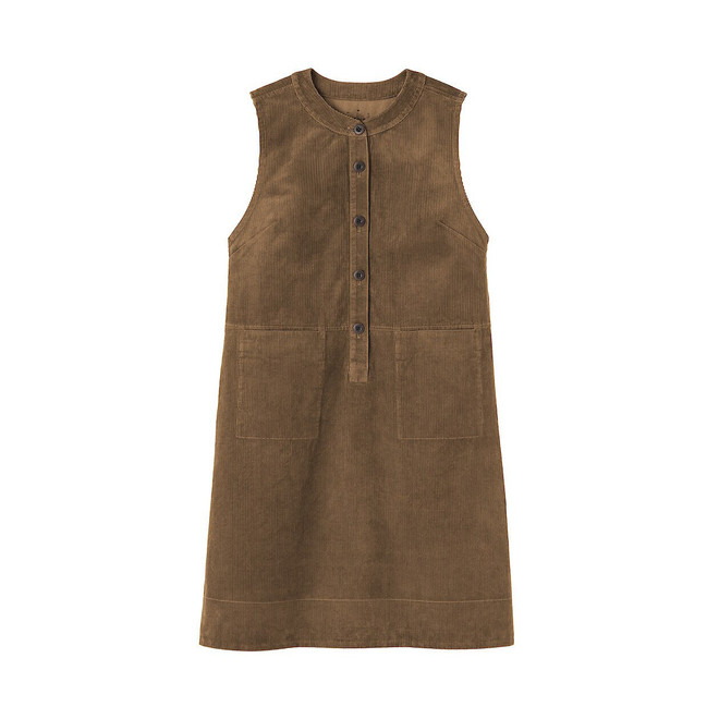 Women's Kapok Blend Corduroy Pinafore Dress