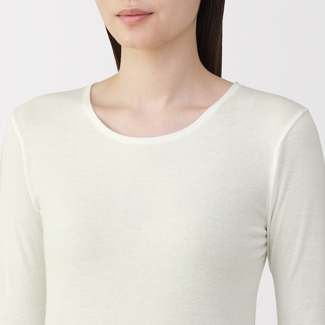 Women's Warm Cotton Crew Neck Long Sleeve T‐shirt