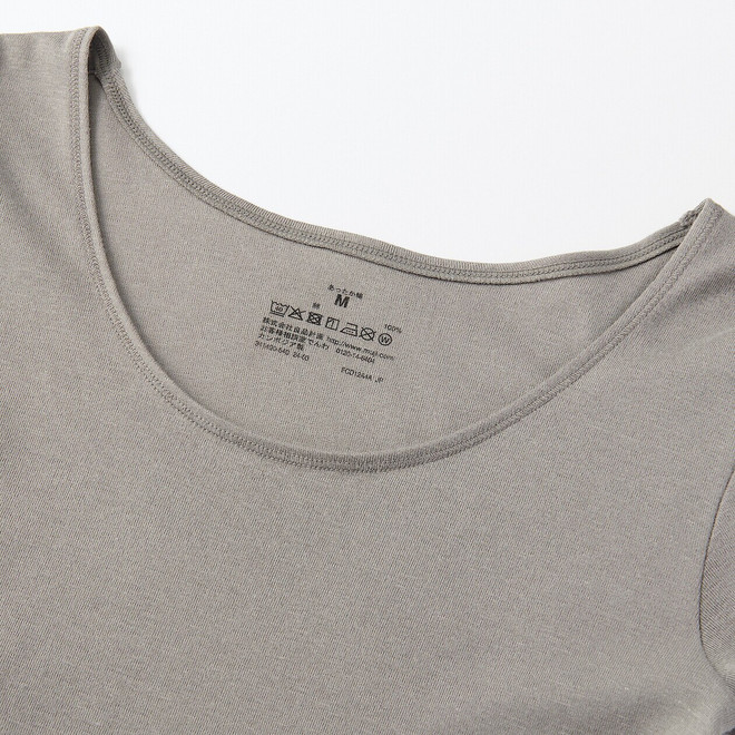 Women's Warm Cotton U Neck Long Sleeve T‐shirt
