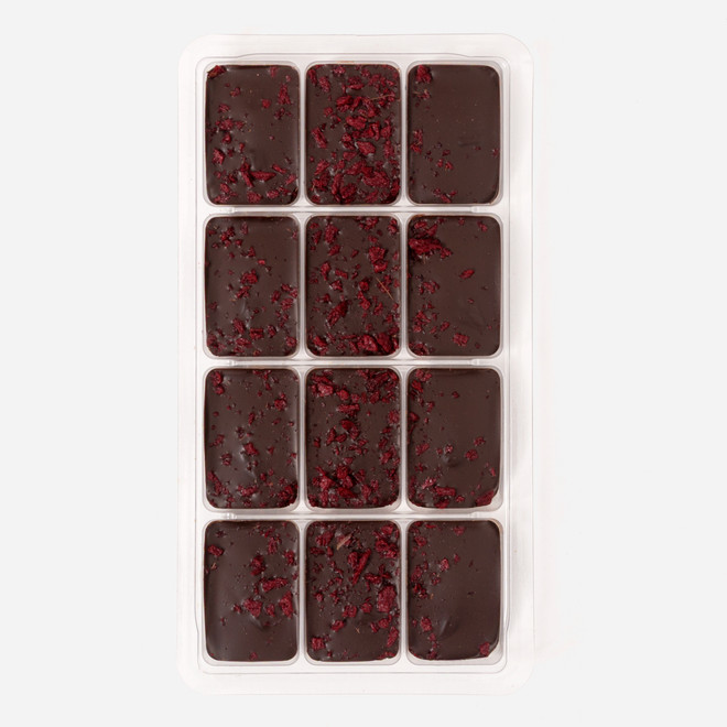 Dark Chocolates with Raspberry & Passion Fruit Filling
