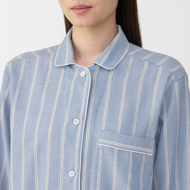 Saxe Blue Stripes