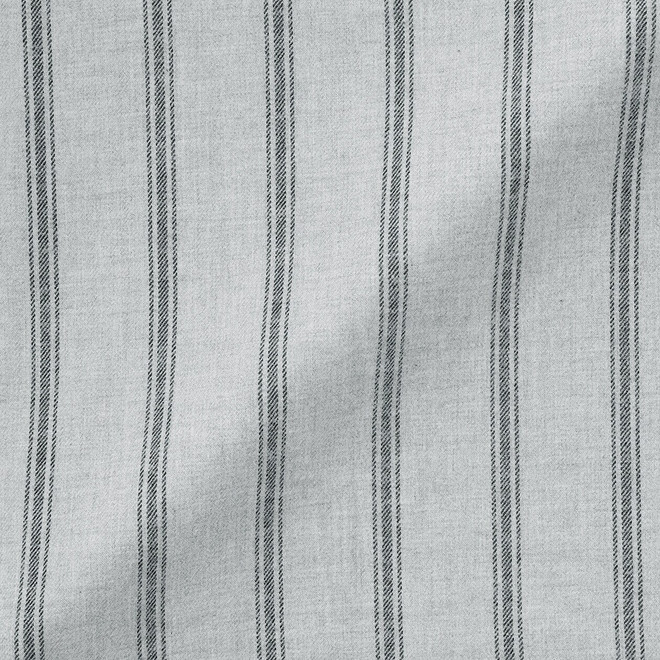 Heather Light Grey Stripe