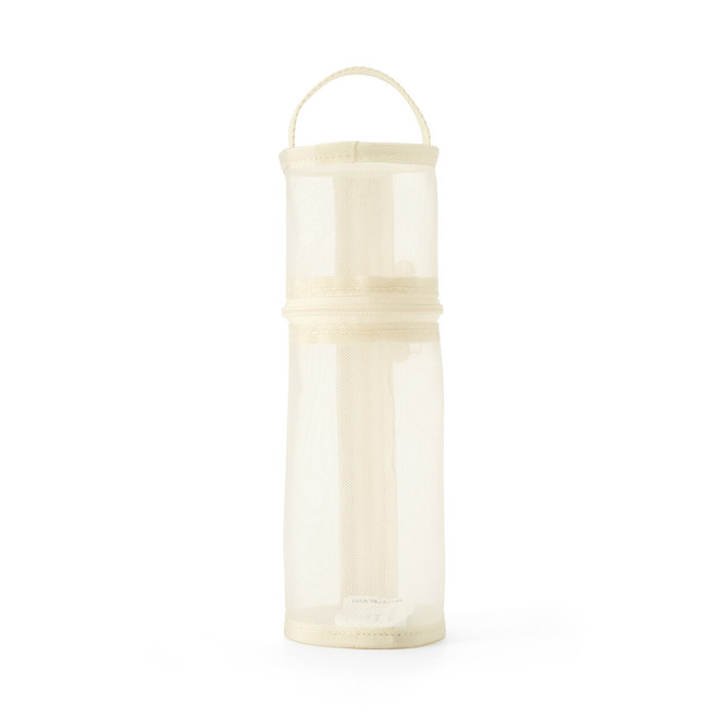 Nylon Mesh Pen Case - Ivory