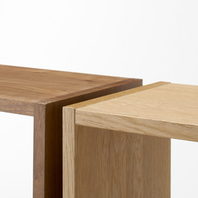 Walnut Narrow 2 Shelf