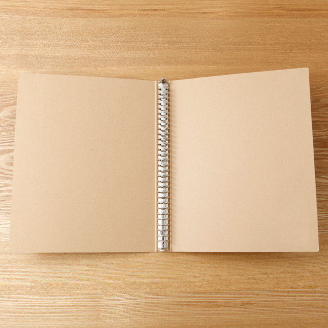 30‐Ring Recycled Paper Binder Beige