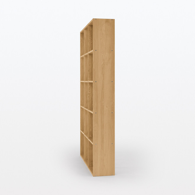 Oak Cube Shelving Unit ‐ 5 Tier, 15 Cube