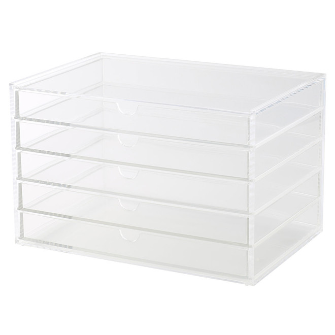 Stackable Acrylic 5 Drawer Box ‐ L